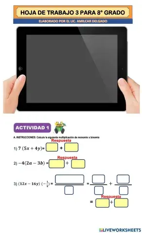 Multiplicación- División de un Polinomio por un Monomio