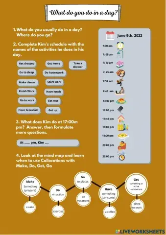 Collocations with Do, Make, Have, Get, Go
