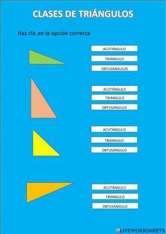 Clases de triángulos