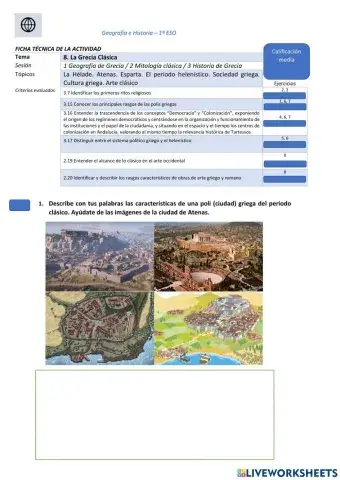 Ficha 8 Grecia Clásica