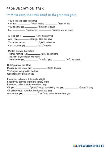 Pronunciation practice