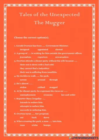 Tales of the Unexpected: The Mugger