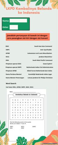 LKPD Perjuangan Mempertahankan Kemerdekaan Indonesia