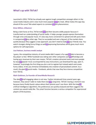 What's up with TikTok?