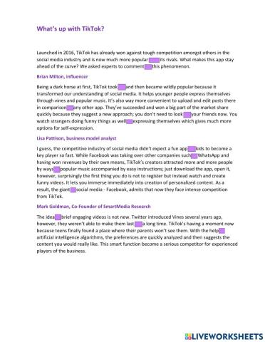What's up with TikTok?