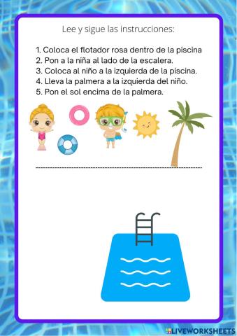 Instrucciones piscina