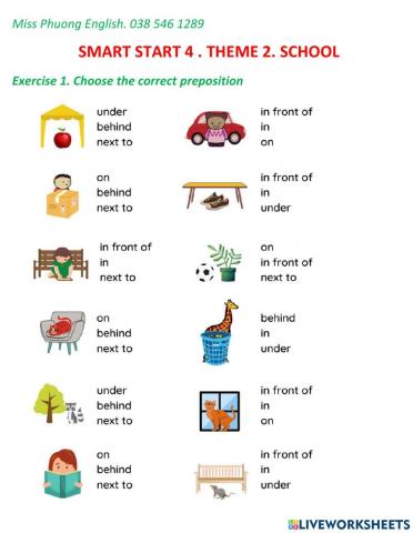 Smart start 4 - theme 2 - lesson 1, 2