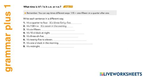 IC005 grammar plus 1