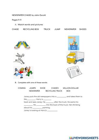 Story: Newspaper Chase (Pages 9-11)