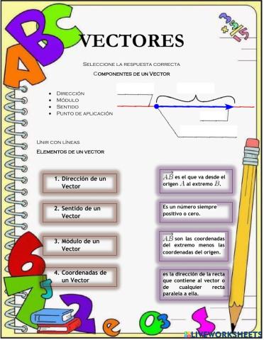 Actividades con vectores