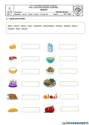 Ficha virtual Ingles