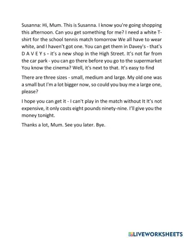 KET 4-PART 5-TEST 2-sCRIPT