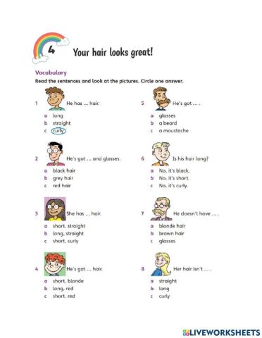 Unit 4-YOUR HAIR LOOKS GREAT