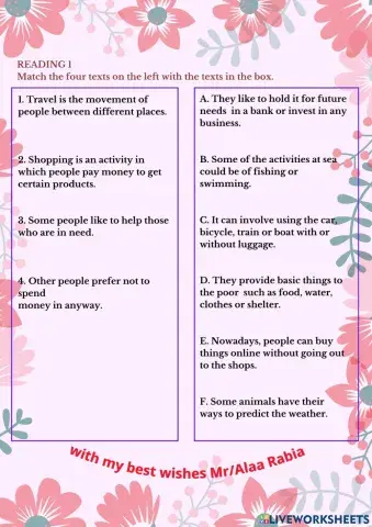 Exercise 2 ( Reading )