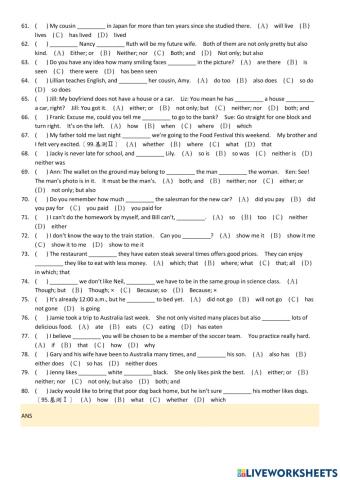 B6: Grammar 61-120-卷1