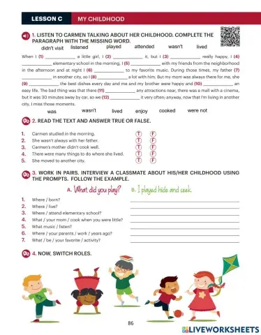 Simple past - page 26