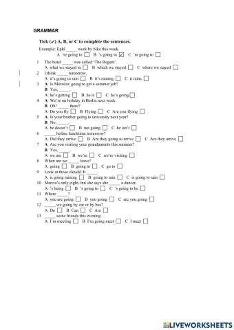 Going to vs Present continuous