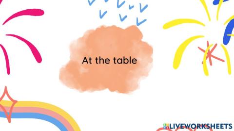 At the table