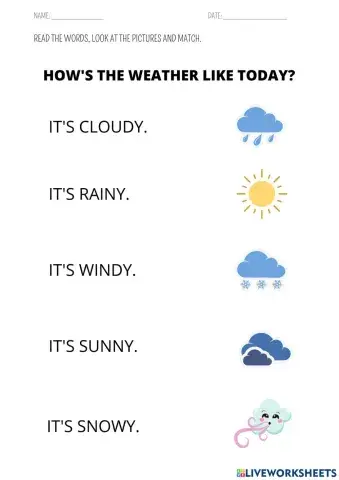 How's the weather like today?