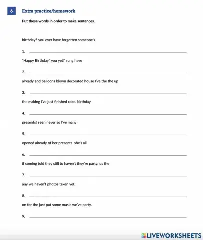 Present Perfect Party planning