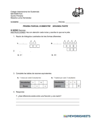 Parcial III BImestre 5 dos