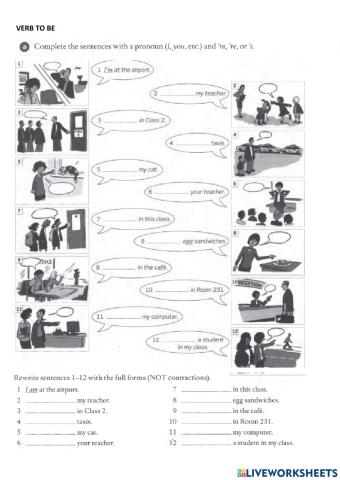 Verb to be affirmative