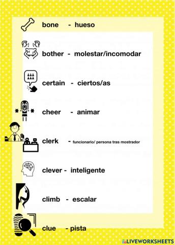 Vocabulary set 1 US