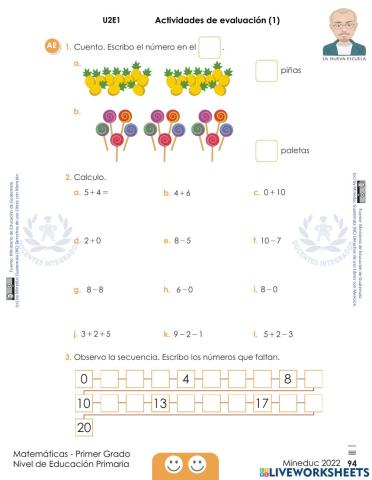 Matemáticas Primer Grado Mineduc 2022 pág. 94 - Resuelvo problemas. Tema 2 • Sesión 9