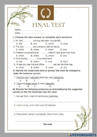 Final Test