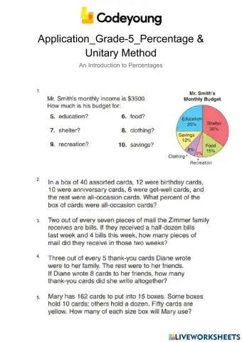Application-An Introduction to Percentages