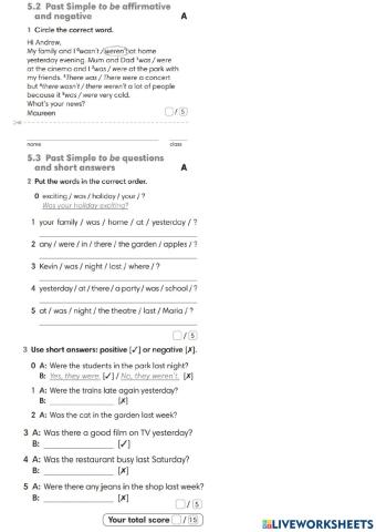 Gg2 test unit 5 grammar