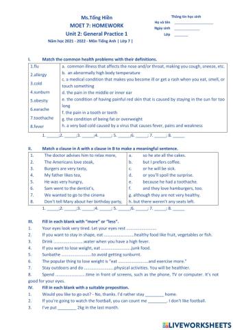 Thí điểm G7 Unit 2 WS1