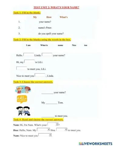 Test u2-g3 what's your name?