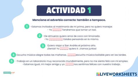 También y tampoco I