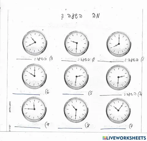 ?סליחה, מה השעה