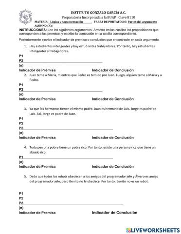 Ordenando argumentos