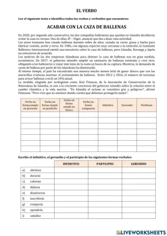 El verbo - verboides