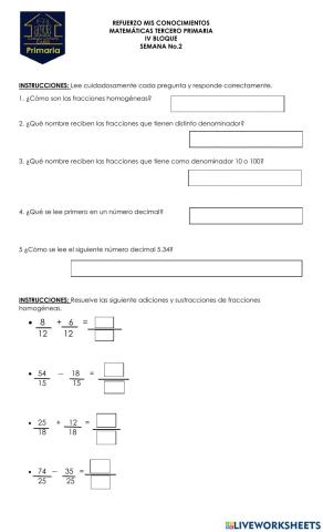Refuerzo Matemático 2 Módulo IV