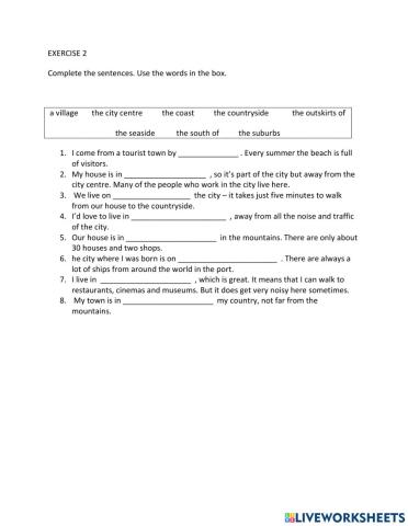 IE1, Unit 2, Grammar and vocabulary, Exercise 2