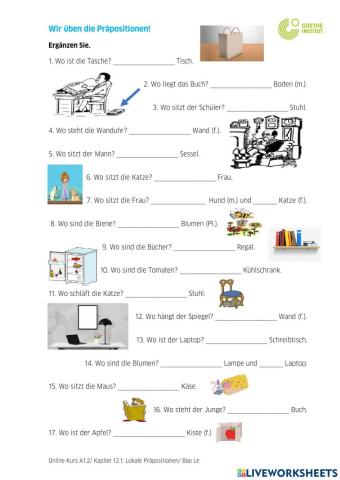 Lokale Präpositionen