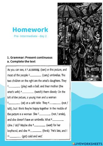 Pre-intermediate Day 4