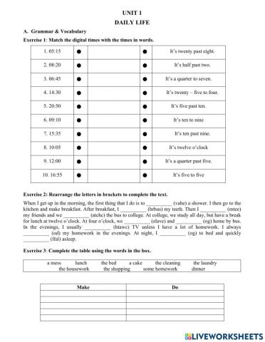 Mindset for IELTS foundation unit 1 vocabulary and grammar