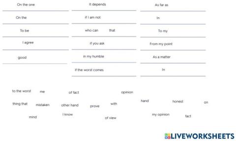 Useful phrases voc check