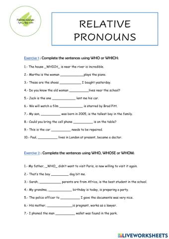 Lesson 46 - relative pronouns