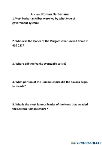 Ancient Roman barbarians