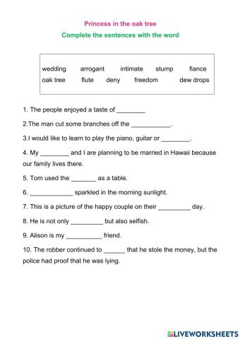 Princess in the oak tree