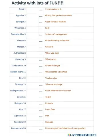 English Business Basic Vocabulary