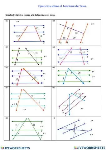 Taller Teorema de Thales