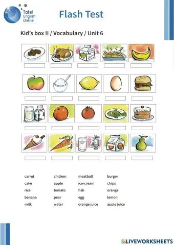 Food vocabulary