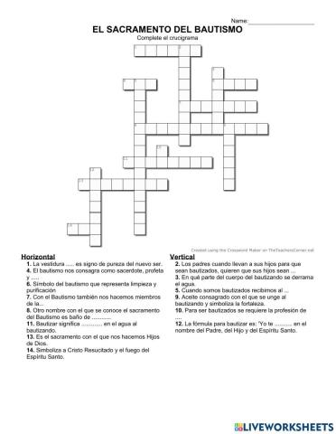 Sacramento del bautismo